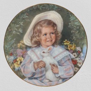 Sandra Kuck Collectors Plate - "Easter Morning" - A Childhood Almanac